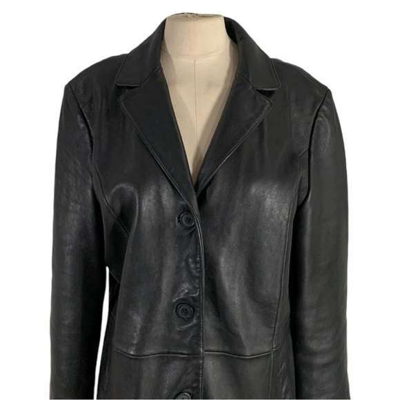 Vintage Adler Collection Leather Mid Length Jacket Size large Petite - Picture 5 of 11
